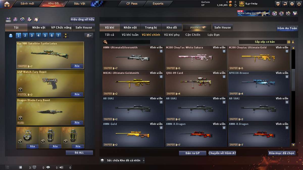 shop acc cf uy tin gia re